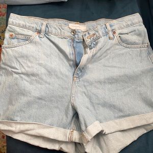 Top shop jean shorts